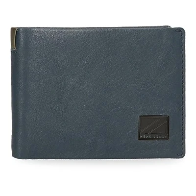 Abbildung von Pepe Jeans Marshal Horizontale Geldbörse mit Geldbörse, blau, 11,5 x 8 1 cm Leder, Talla única,