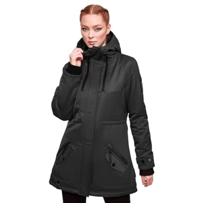 Abbildung von Navahoo Avrille II Wintermantel, Damen, Größe: XS, Black