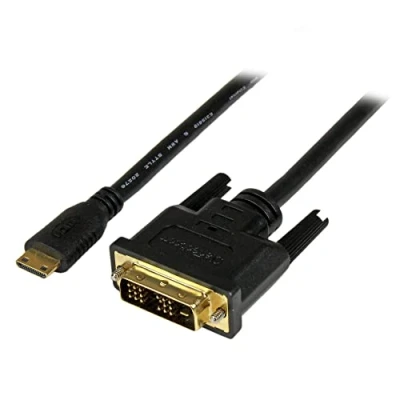 Abbildung von StarTech.com 1m Mini HDMI auf DVI Kabel Adapter (1920x1200p) 19 Pin Stecker D zu (HDCDVIMM1M)