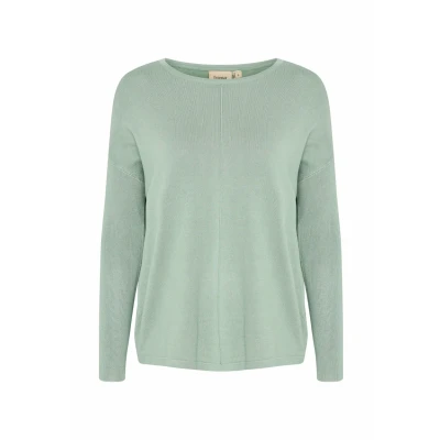 Abbildung von Fransa Strickpullover, Damen, Größe: Large, Green bay
