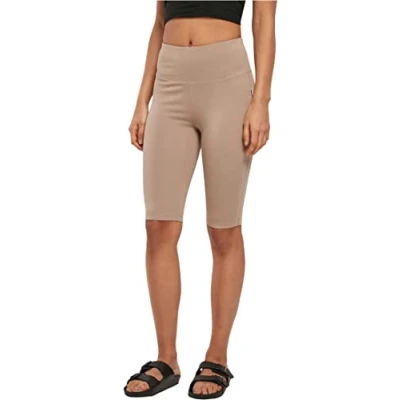 Abbildung von Urban Classics Stretch Cycle Shorts, Damen, Größe: Small, Softtaupe