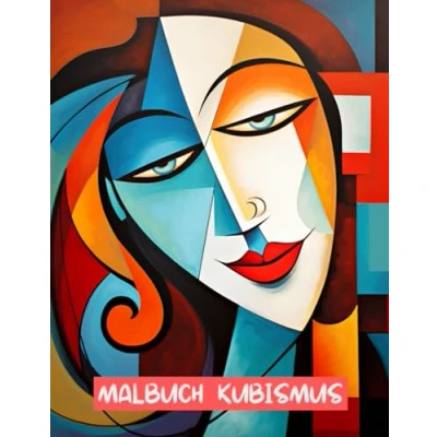 Abbildung von Malbuch Für Erwachsene kubismus porträts: Kunst Ausmalbuch ● Erwachsene: 50 Wunderschöne Antistress designs ... Zur Entspannung, Stressabbau Kreativität