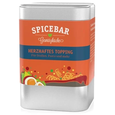 Abbildung von Spicebar Herzhaftes Topping Bio 70g herzhafte Gewürzmischung ideal für Pasta, Gemüse, Stullen und mehr ein wahrer Alleskönner