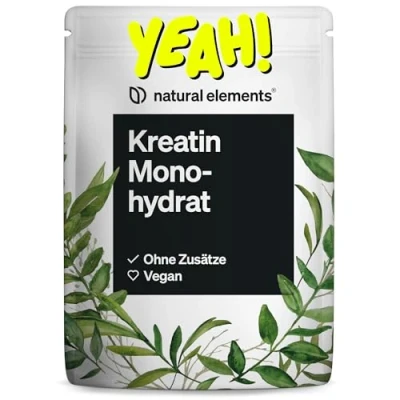 Abbildung von Kreatin (Creatin, Creatine) Monohydrat 500g ultrafeines Pulver (Meshfaktor 200) hochdosiert vegan, ohne unnötige Zusätze in Deutschland abgefüllt &amp; laborgeprüft 500 g