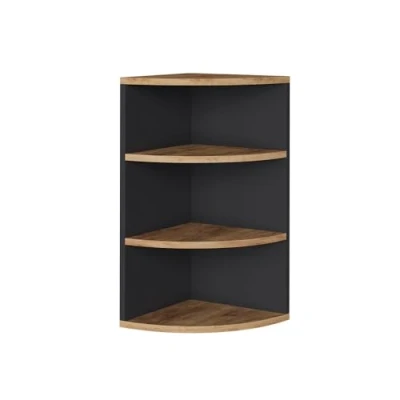 Abbildung von Vicco Eckregal Ecki, Anthrazit/Goldkraft Eiche, 30 x 60 cm