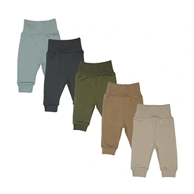 Abbildung von MEA Baby Unisex Hose aus 100% Baumwolle im 5er Pack/Pumphose, Babyhose für Jungen Mädchen, Schlupfhose (80, Jungen3)