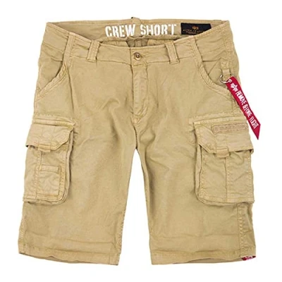 Abbildung von Alpha Industries CREW Shorts, Herren, Größe: 38, Sand