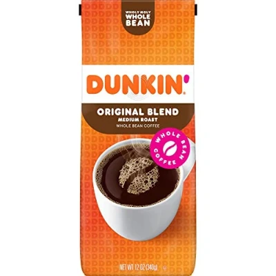 Abbildung von Dunkin Donuts Original Blend Whole Bean Medium Roast Coffee 340g (Dunkin Mischung ganze Bohne Röstkaffee)