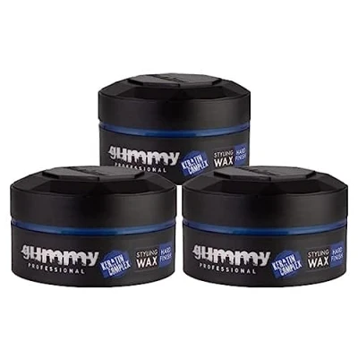 Abbildung von Fonex Gummy Styling Wax Hard Finish Extra Stark 150ml Haarwachs Haarwax Stylingwax Stylingwachs (3 Stück)