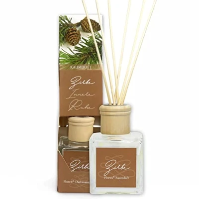 Abbildung von Gerlinde Hofer _ Florex GmbH Raumduft Duftspender Duftöl, Zirbe 100 ml + Holzstäbchen