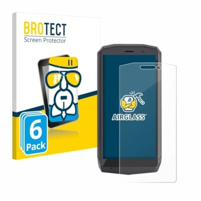 Abbildung von BROTECT Schutzglas für Cubot Pocket (6 Stück) Schutzfolie Panzer Folie Glas [Extrem Kratzfest 9H, Anti Fingerprint, Ultra Transparent]