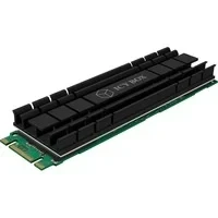 Abbildung von ICY BOX Flacher M.2 Kühler mit 5 mm Bauhöhe für SSD (2280), PS5 kompatibel, Aluminium, 2x Silikon Wärmeleitpad, selbstklebend, passiv, IB M2HS 701