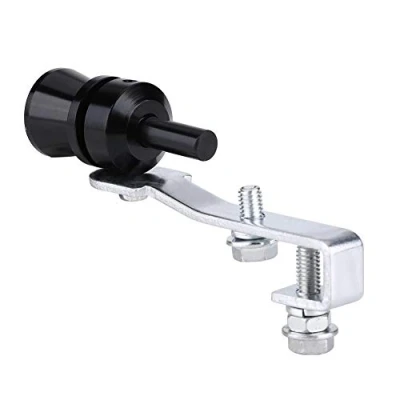 Abbildung von Turbo Sound Whistle Auspuffrohr, Auto Auspuff Pfeife Schalldämpfer Endrohr Fake Blow Off Ventil Simulator, Sounder Maker Car Lautes Pfeifen(M Schwarz)