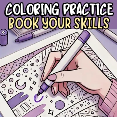 Abbildung von Coloring Practice Book: Ideal for Perfecting your Skills, Techniques, and Patterns