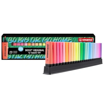 Abbildung von STABILO Marker BOSS Textmarker by Snooze One 2+5 mm 23er Tischset