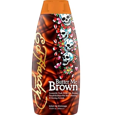 Abbildung von Butter Me Brown DHA Free Streak &amp; Stain Bronzers 10oz by Ed Hardy