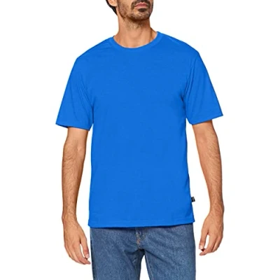 Abbildung von Trigema Herren Regular Fit T Shirt 636202, Einfarbig, Gr. X Small, Blau (Royal 049)
