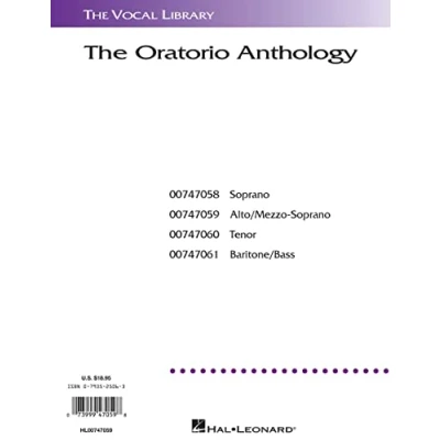 Abbildung von Oratorio Anthology Mezzo Soprano/Alto Album : Noten für Gesang (Singstimme) (Vocal Library): The Vocal Library