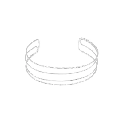 Abbildung von Heideman Armband Corvus Damen aus hochwertigem Edelstahl silber gold farbend poliert Mehrreihige Armspange für Frauen