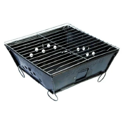 Abbildung von BBQ 8108145 Faltbarer Grill Stahl schwarz 28 x 2 cm