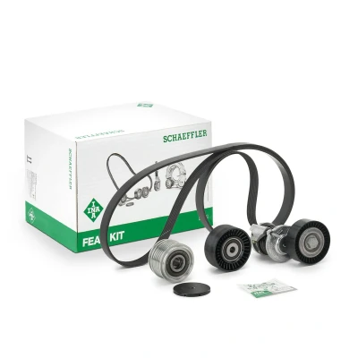 Abbildung von INA 529 0467 20 Keilrippenriemensatz mit Freilaufriemenscheibe AUDI: A4 B7 Avant, B6 B6/B7 Cabrio, VOLKSWAGEN: Crafter 30 50 Kastenwagen