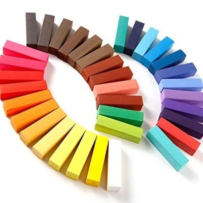 Abbildung von Haarkreide Set mit 36 Farben für den Heimgebrauch, ungiftig, auswaschbar, Pastellfarben