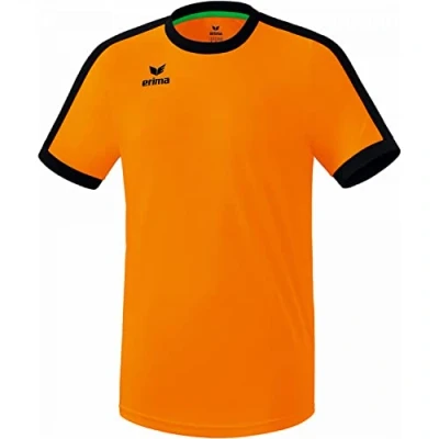 Abbildung von Erima Teamspor Retro STAR Tshirt print, Herren, Größe: Large, Orangeschwarz