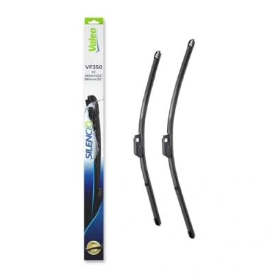 Abbildung von Scheibenwischer Valeo Silencio X.trm, Flat Blade Set 574305 vorne Rahmenlos Stiftbefestigung AUDI: A4 B6/B7 Cabrio, B7 Cabrio