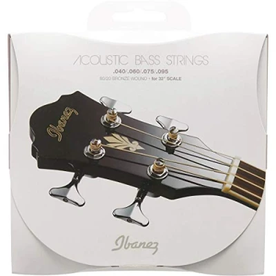 Abbildung von IBANEZ Saiten Set für 4 String Akustikbass 32&quot; Mensur .040/.060/075/.095 Carbon Coated 80/20 Bronze (IABS4C32)