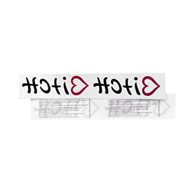 Abbildung von 1 x Bitch/Hot Tattoo Schriftzug, Herz Temporary Body (1)