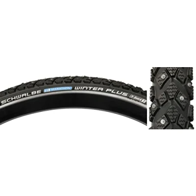 Abbildung von Schwalbe Winter Plus Fahrradreifen, Schwarz, 26x2.15