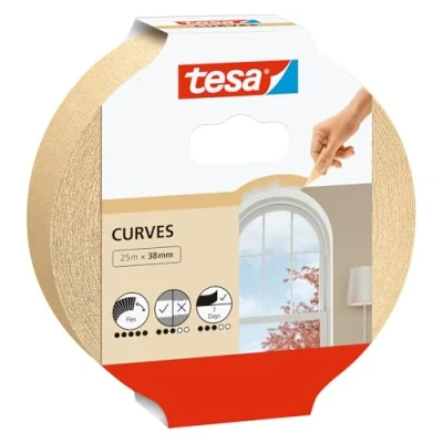 Abbildung von tesa Kreppband 38 mm x 25 m beige