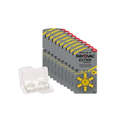 Abbildung von wns emg world Big Box Pack Rayovac Extra Typ 10 Hörgerätebatterie Zinc Air PR70 ZL4, 60 Stück
