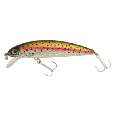 Abbildung von Abu Garcia Tormentor Schwimmköder Erhältlich in verschiedenen Größen, ideal für Forellen, Barsche, Hechte, Zander, Barsche und Lachse, verführerische Aktion, Holo Regenbogenforelle 5 cm