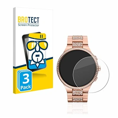 Abbildung von BROTECT (3 Stück Panzer Schutz Glas für Michael Kors Camille Gen 6 MKT5147 9H Echtglas, Displayschutz