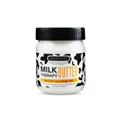 Abbildung von Morfose Milk Therapy Butter Wunderbares Haarpflegeöl, nährendes, feuchtigkeitsspendendes und schützendes Haaröl für alle Haartypen, verleiht Glanz reduziert Haarbruch 200ml