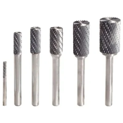 Abbildung von KS Tools 515.3231 HM Zylinder Frässtift Form A mit Stirnverzahnung, 3mm