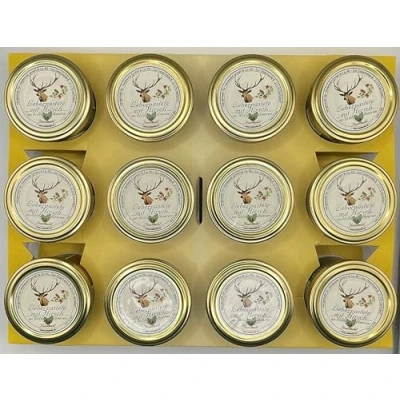 Abbildung von 12er Tray Leberpastete mit Hirsch an Wildpreiselbeeren