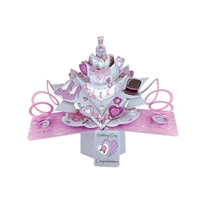 Abbildung von Second Nature Pop Ups Hochzeit Up Card mit &quot;Wedding Day Congratulations&quot;