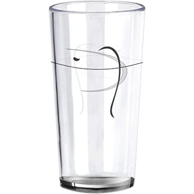 Abbildung von BRUNNER 0830187S.C6A Hoher Becher, transparent, bruchsicher, Kollektion Serenade, Becher aus Eisen Acrylnitril, V 40 Cl, rutschfest