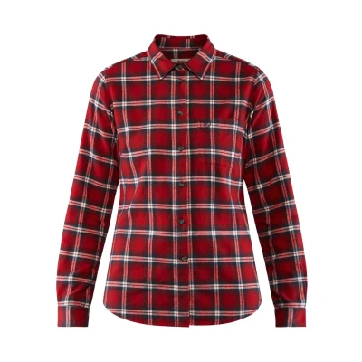 Abbildung von Fjällräven ÖVIK Langarm Hemdbluse, Damen, Größe: Large, Wine