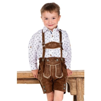 Abbildung von Isar Trachten Lederhose Kinder JANNIS kamel