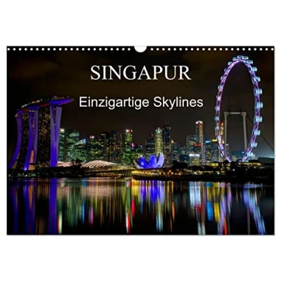 Abbildung von Singapur Einzigartige Skylines (Wandkalender 2025 DIN A3 quer), CALVENDO Monatskalender