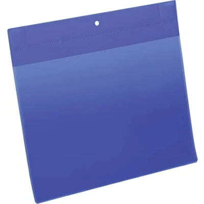 Abbildung von Durable Kennzeichnungstasche plus (A4 quer) Packung à 10 Stück, blau, 174807