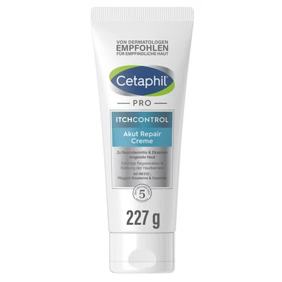Abbildung von CETAPHIL PRO ItchControl Akut Repair Creme, 227g, Für zu Neurodermitis und Ekzemen neigende Haut, Sofortige Regeneration der Hautbarriere, Mikrobiom freundlich, Ohne Duft Konservierungsstoffe