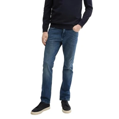 Abbildung von TOM TAILOR Herren 1045915 Josh Regular Slim Jeans, 10281 Mid Stone Wash Denim, 33W x 34L