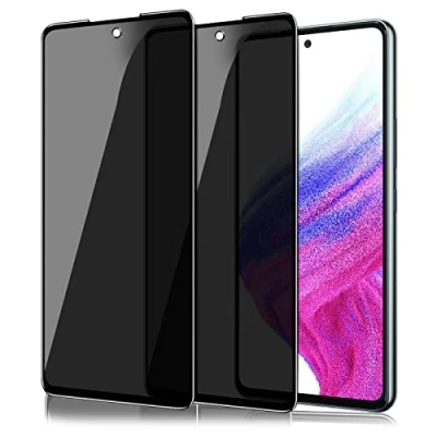 Abbildung von iBEX Anti Spy Displayschutzfolie aus Hartglas für Samsung Galaxy A53 5G, [2 Stück] Privacy 3D vollständige Abdeckung 9H Ultra strapazierfähig, privater Displayschutz