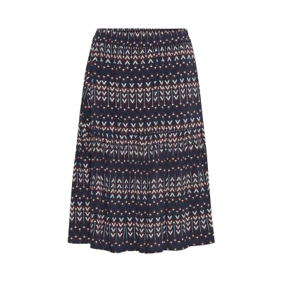 Abbildung von Fransa Frbatribe 5 Skirt Alinienrock, Damen, Größe: Large, Navy blazer mix