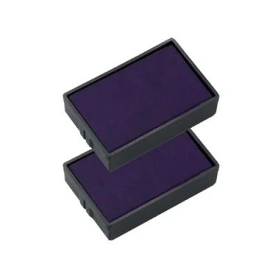 Abbildung von trodat Ersatzkissen 6/4850 einfach und sauber wechselbar Set mit 2 Stempelkissen in violett, dokumentenechte Tinte auf Wasserbasis, für die Stempel Modelle Printy 4850 4850/L