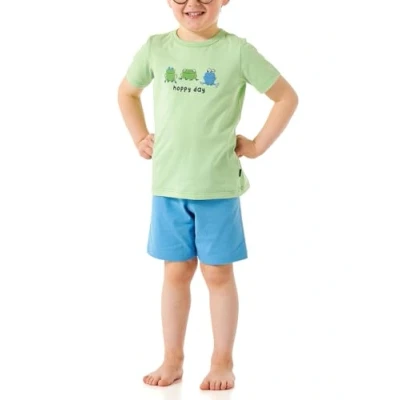 Abbildung von Schiesser Jungen Schlafanzug Set Pyjama kurz 100% Organic Bio Baumwolle Größe 92 bis 140 Pyjamaset, linde_181068, 116